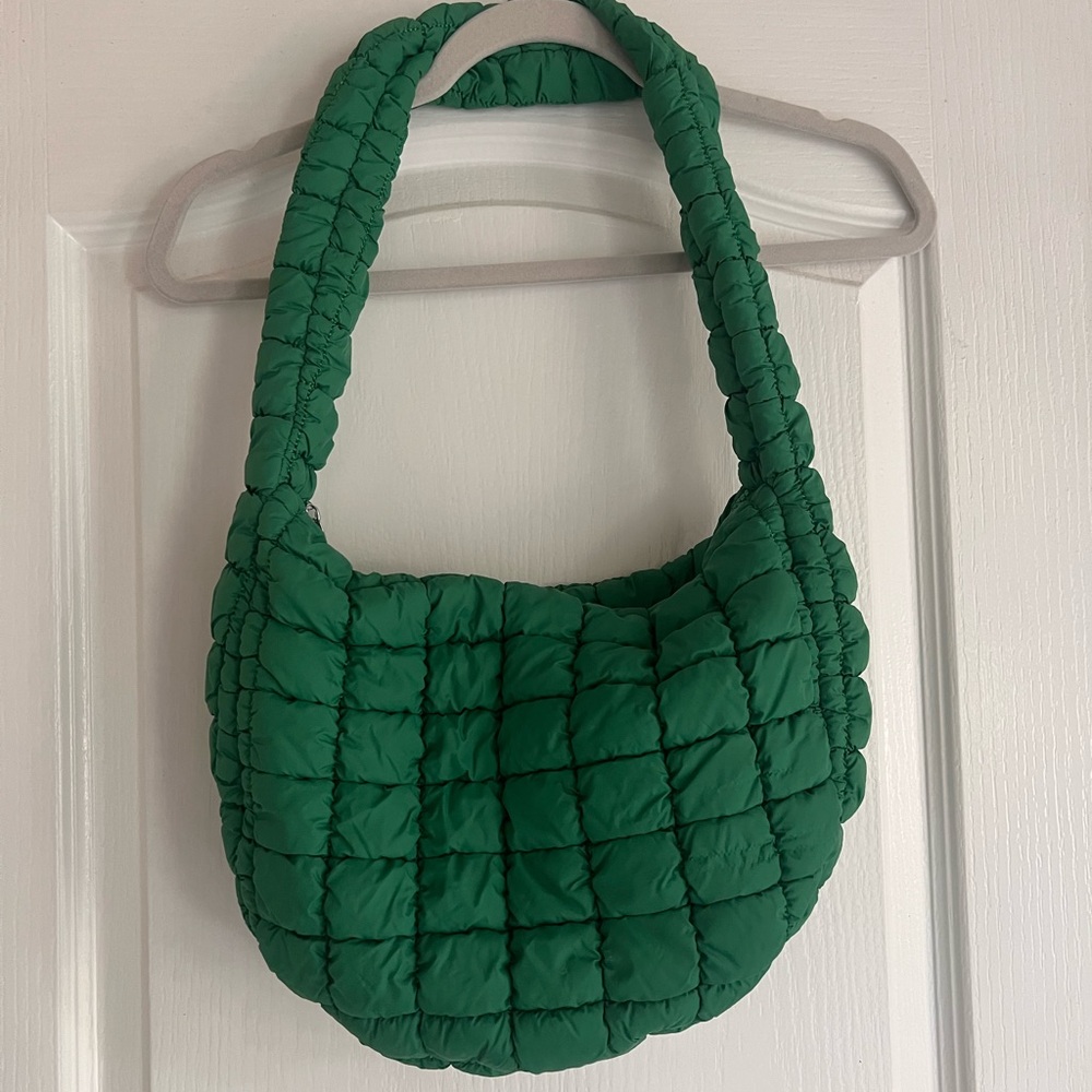 Green Quilted Women's Bag